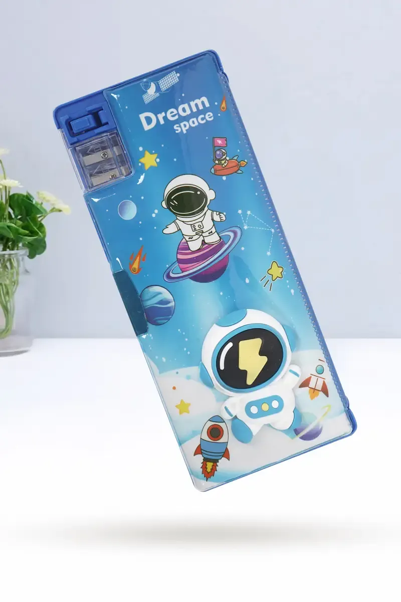 Stationary Pencil Box for Kids (Dream Space-Blue) - Pack of 1 028547DRESPA