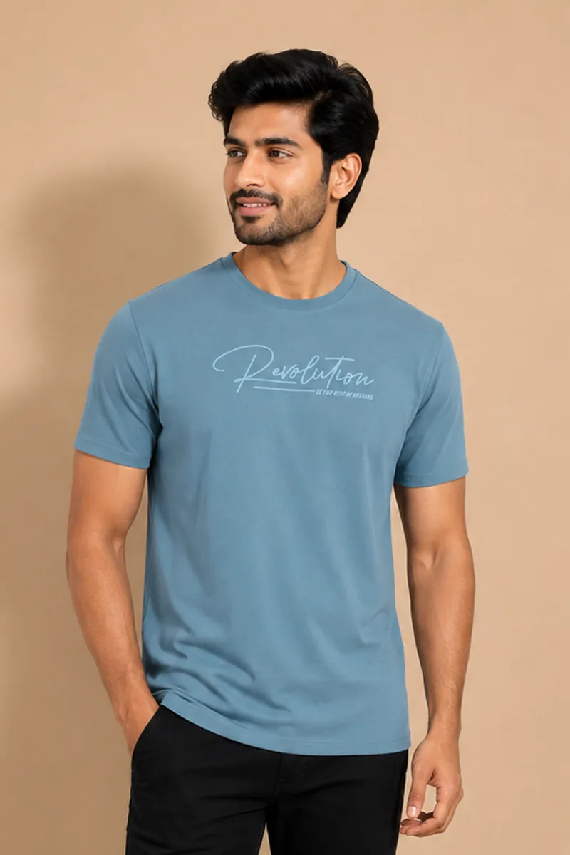 Men's Round Neck Regular Fit T-shirt