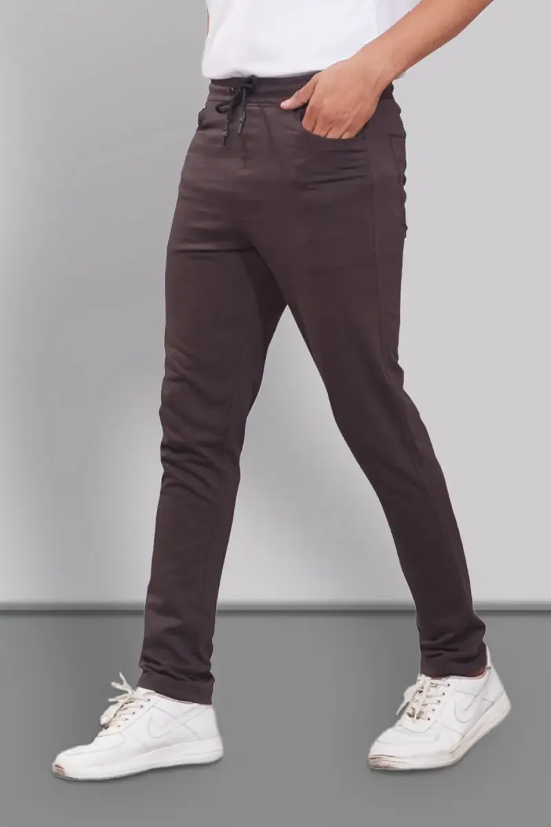 Men's Solid Regular Fit Track Pants 