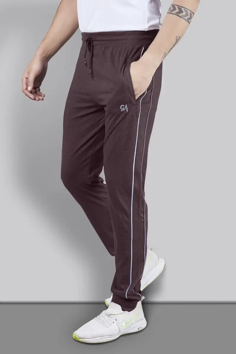 Men's Printed Regular Fit Track Pants  028568BRO3XL