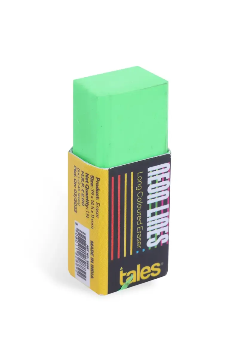 Tales Neon Lines Colored Erasers Multicolor - (Pack of 20) 028582MULNEOPACOF20