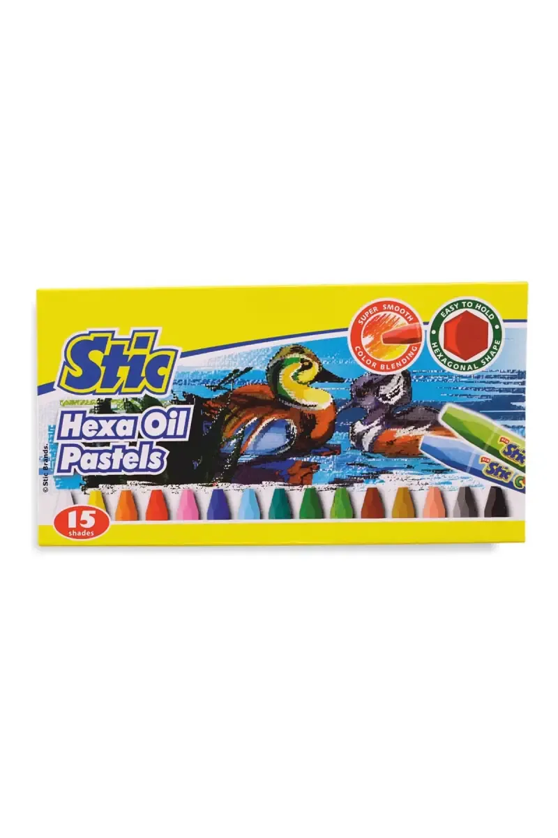 Stic Hexa Oil Pastels - 15 Shades