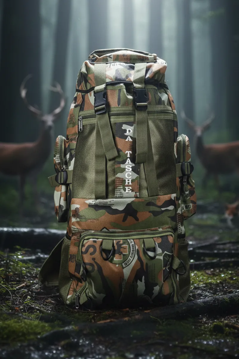  50 L Military Design Camouflage Rucksack