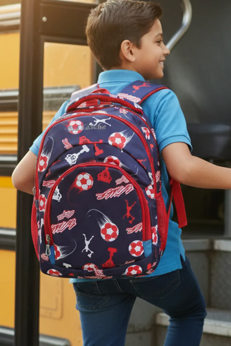 15 L Football Waterproof School Bag for Kids 028642NAVBLU
