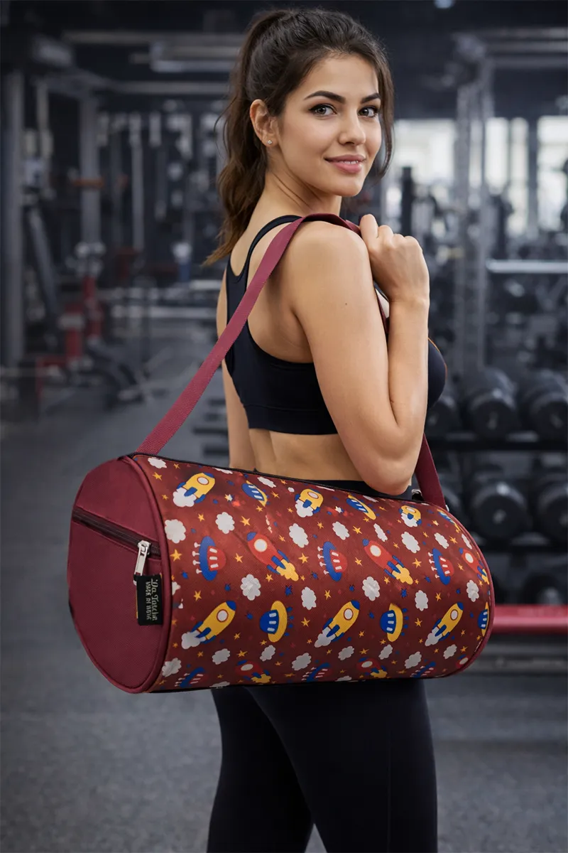 5 L Small Duffle Cum Gym/Sports Bag (Red Space)