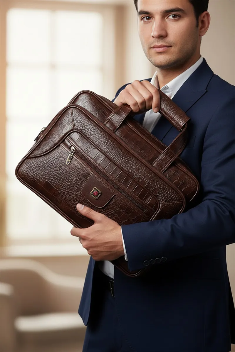 Expandable Laptop Messenger Bag - 15.6 inches 028666BRO