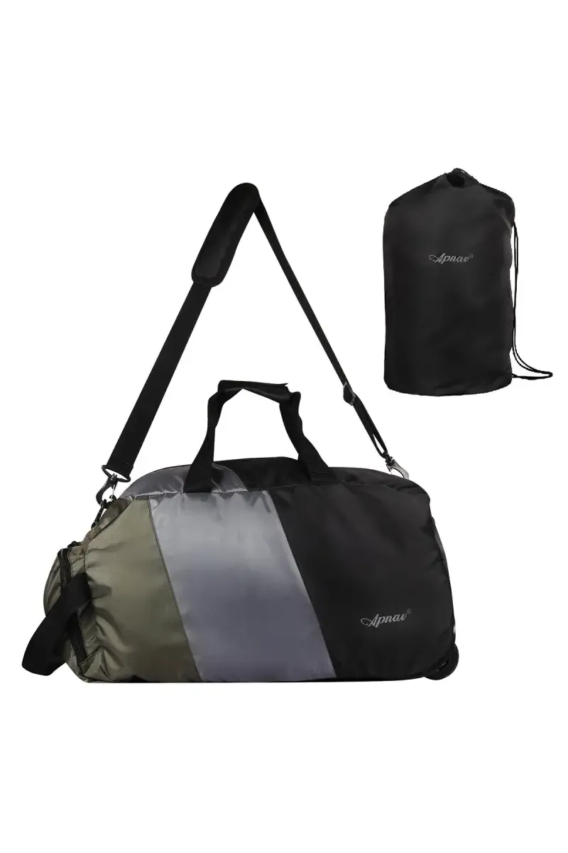 Folding Duffle Bag with 2 wheel & Cover bag