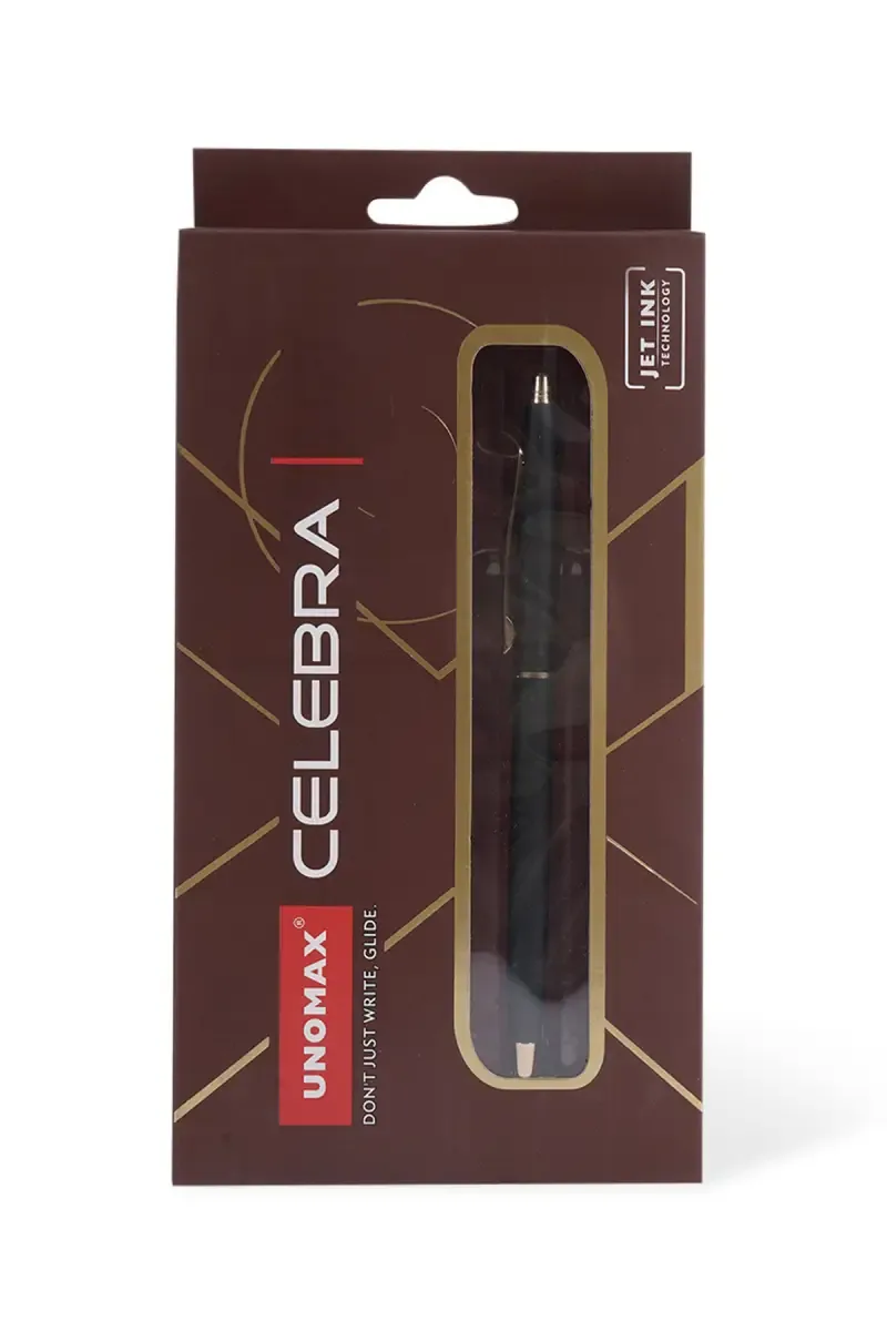 Unomax Celebra Ball Pen (Blue) - Pack of 1