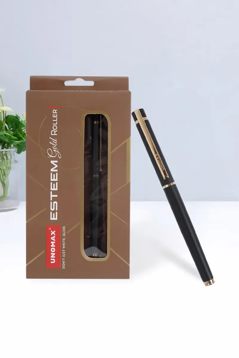 Unomax Esteem Gold Roller Pen  - Pack of 1