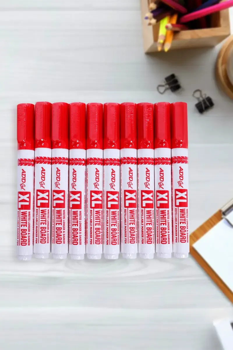 Add Gel Leaders Technology XL White Board Marker (Red) - Pack of 10 028755RED