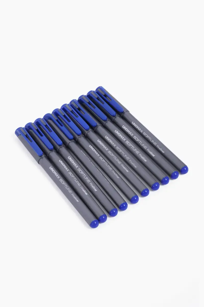 Unomax Softline Ball Pen (Assorted Colors) - Pack of 10
