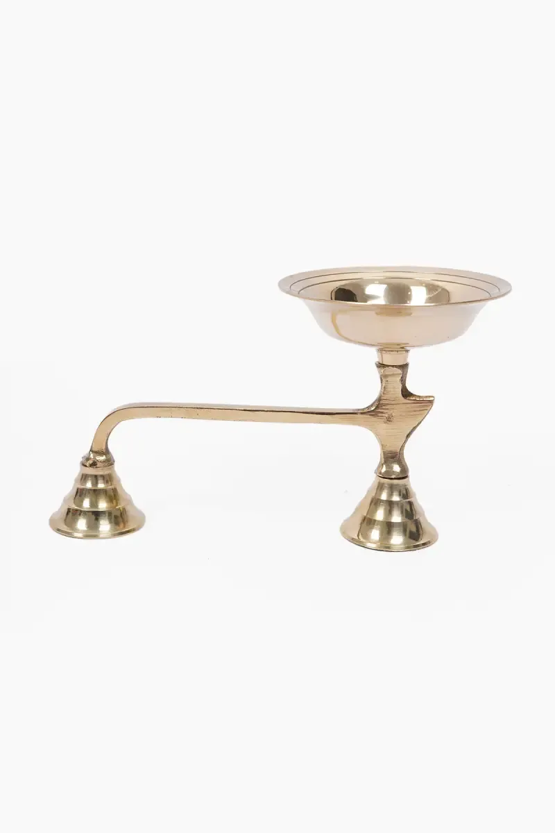 Brass Aarti Holder - 12cm