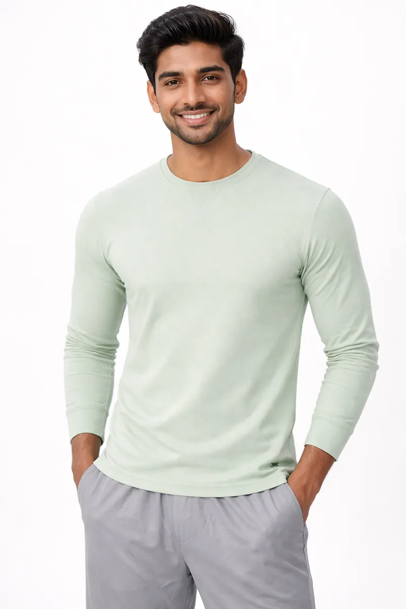 Men's Round Neck Regular Fit Sweatshirts 02893044GRE