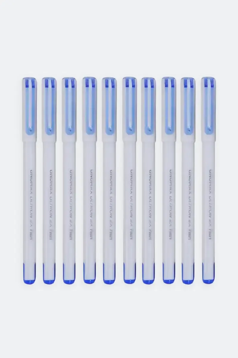 Unomax Geltron Pearl Gel Pen (Off White) - Pack of 10
