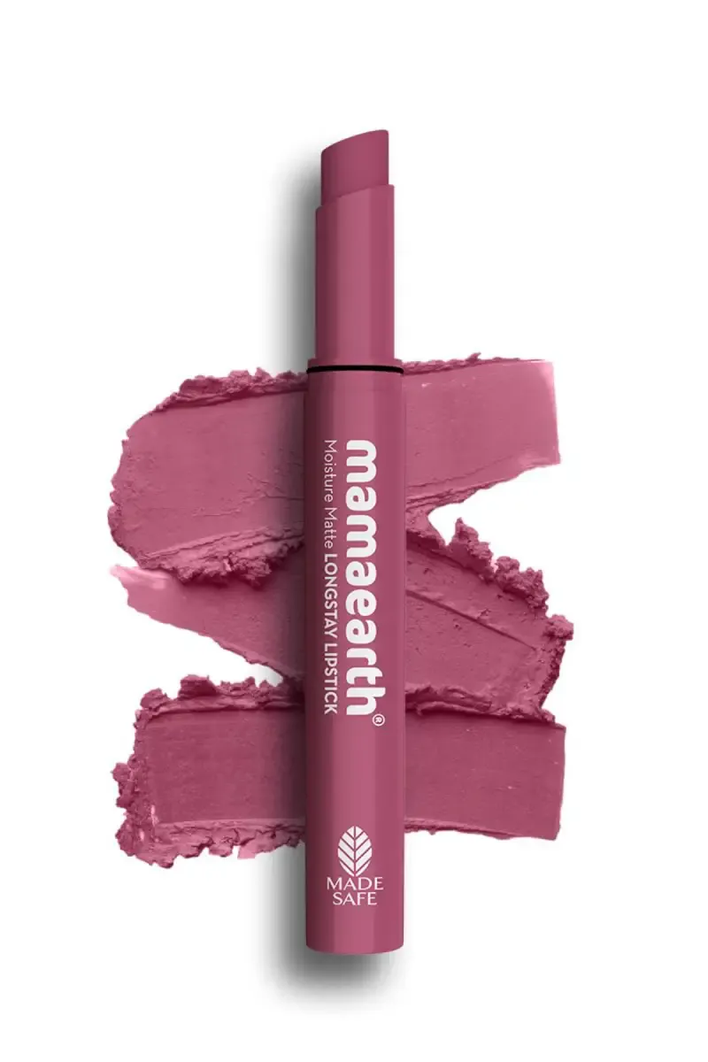 Mamaearth Moisture Matte Long Stay Lipstick - 2g (08 Pink Tulip)
