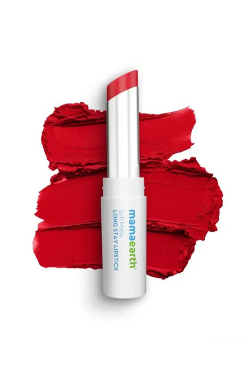 Mamaearth Soft Matte Long Stay Lipstick - 3.5g (07 Ruby Red)