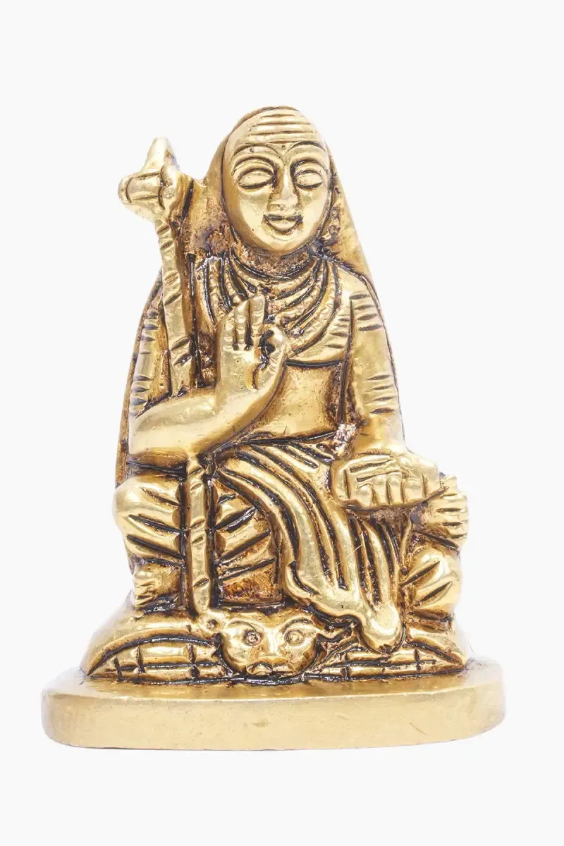 Brass Adi Shankaracharya Idol - 6 Cm