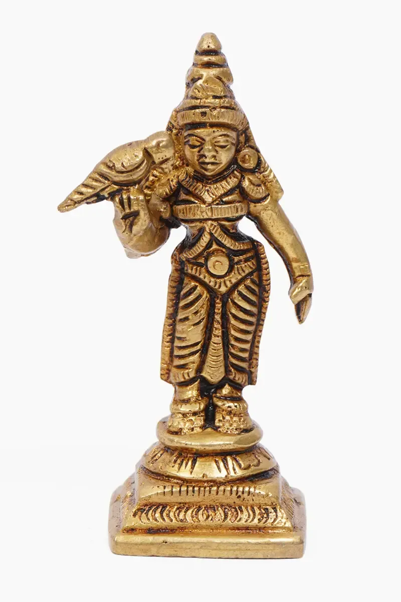 Brass Meenakshi Amman Idol - 8 Cm