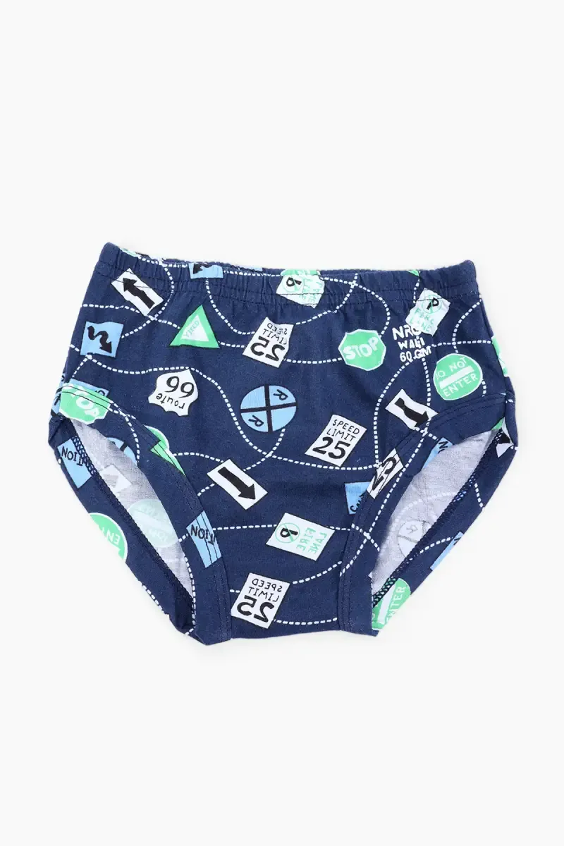 Cotton Printed Hipster Panty for Girl 029071BLU56YEA