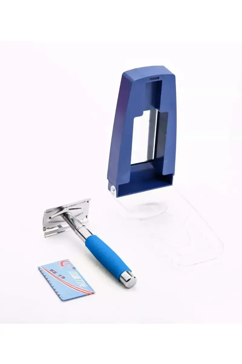 Classic Shaver with Stainless Steel Blade (Blue) - Pack of 1