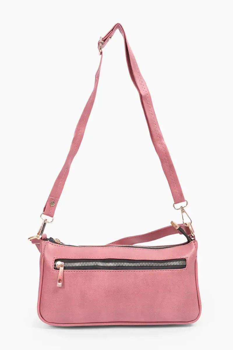 Premium Solid Sling Bag for Women 029150PIN
