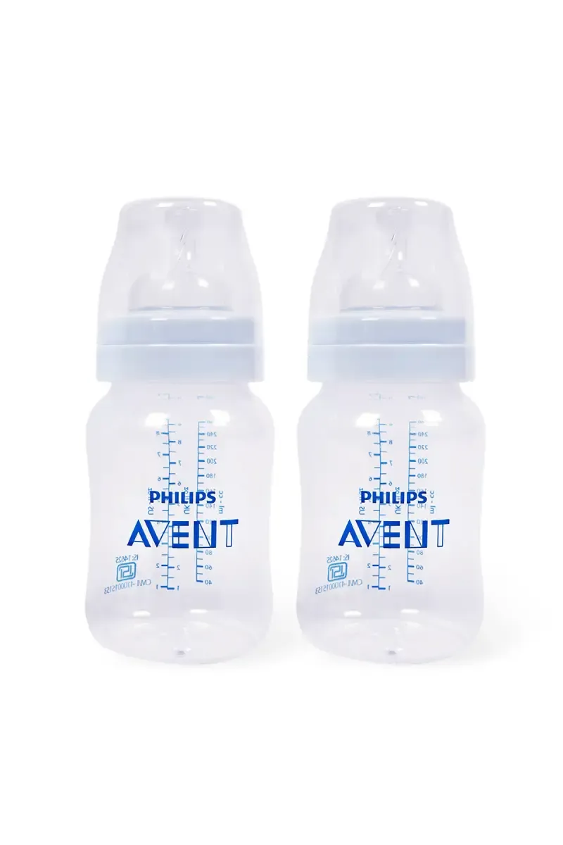 Philips Avent Feeding Bottle 260ml (Transparent) - Pack of 2