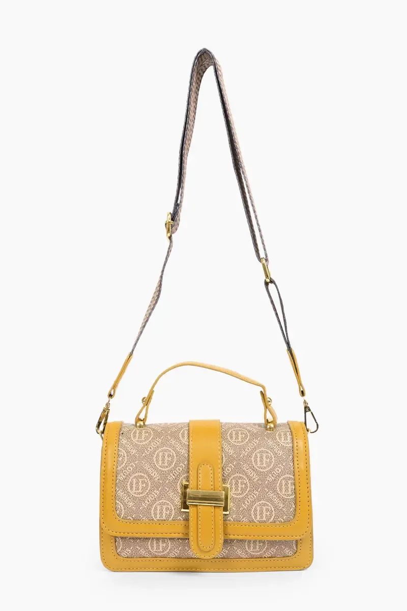Trendy Premium PU Printed Sling Bag for Women & Girls 029165BRO