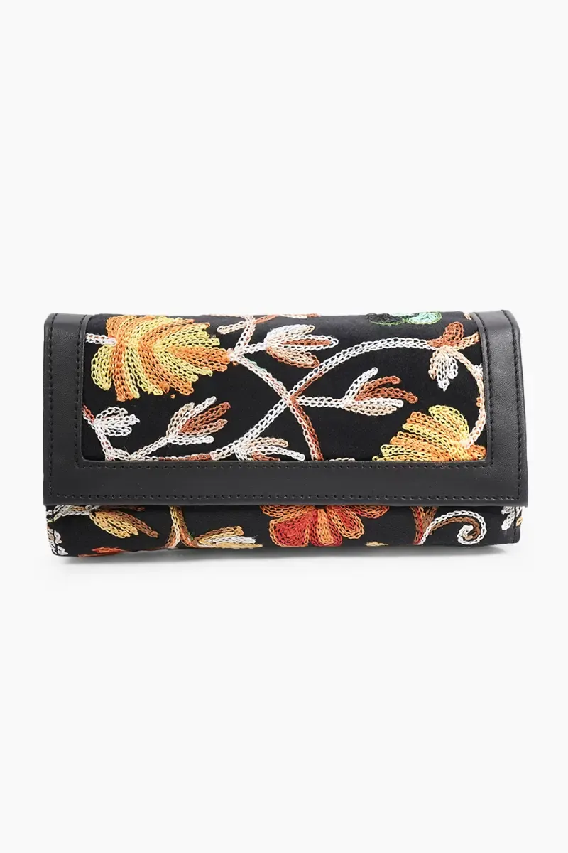 Floral Embroidered Premium Purse for Women