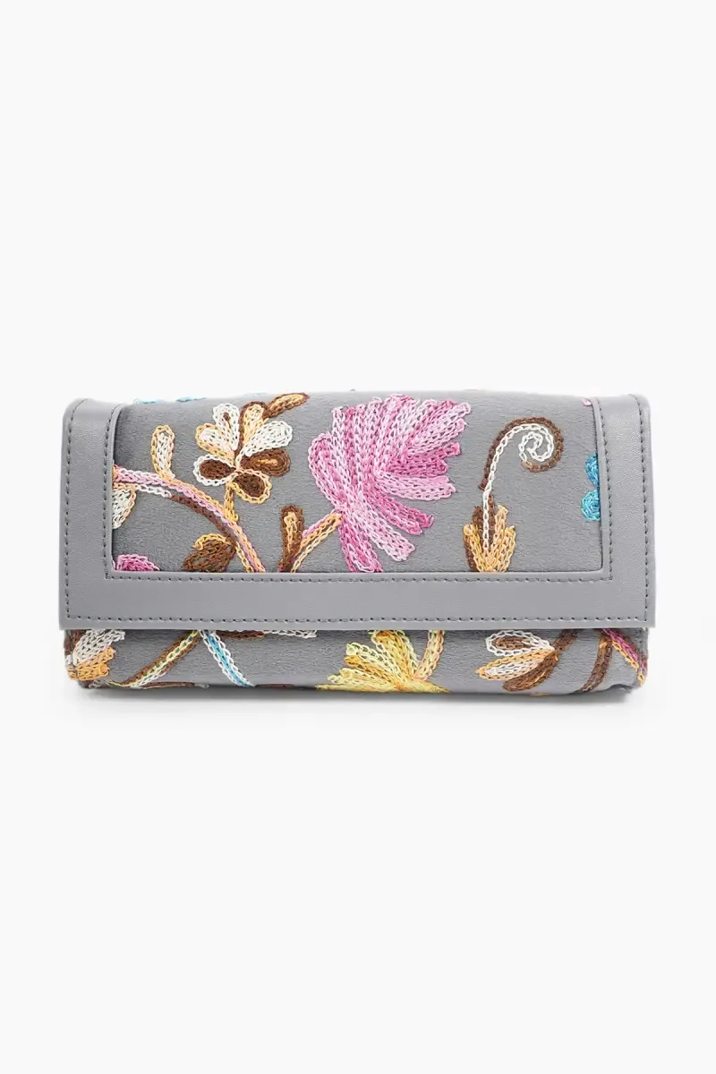 Floral Embroidered Premium Purse for Women