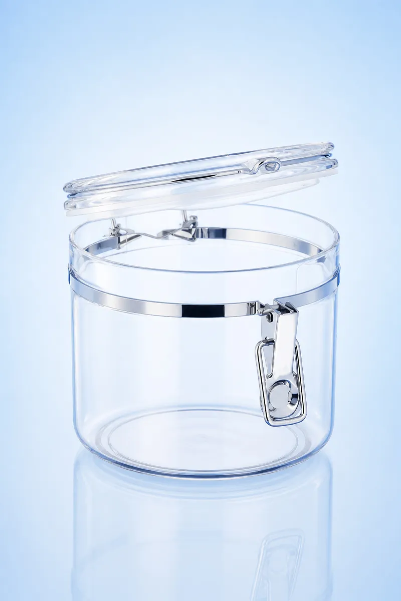 Plastic Container Jar - 300ml 029197TRA300ML2