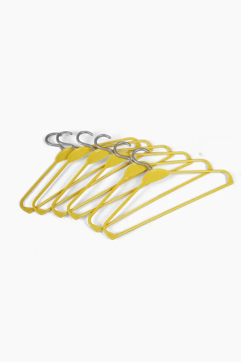 Plastic Cloth Hanger Set - 6 Pcs