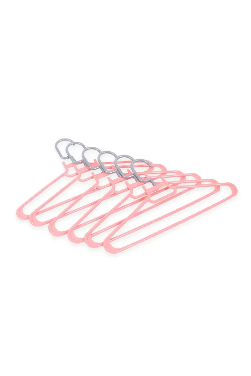 Plastic Cloth Hanger Set - 6 Pcs