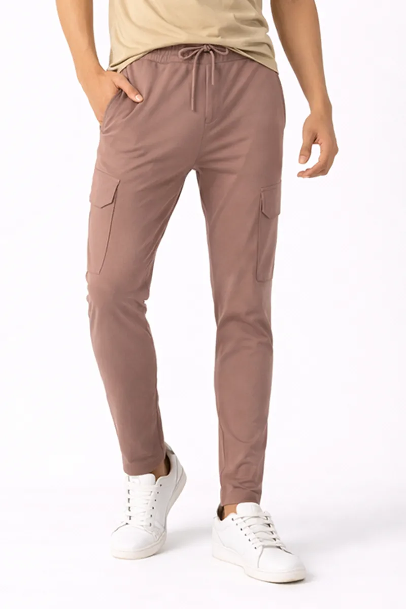 Men's Cotton Mid Rise Track Pants 029257KHAXXL