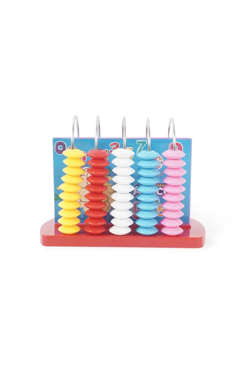 Ratna's Educational Abacus for Kids (Red) - Pack of 1