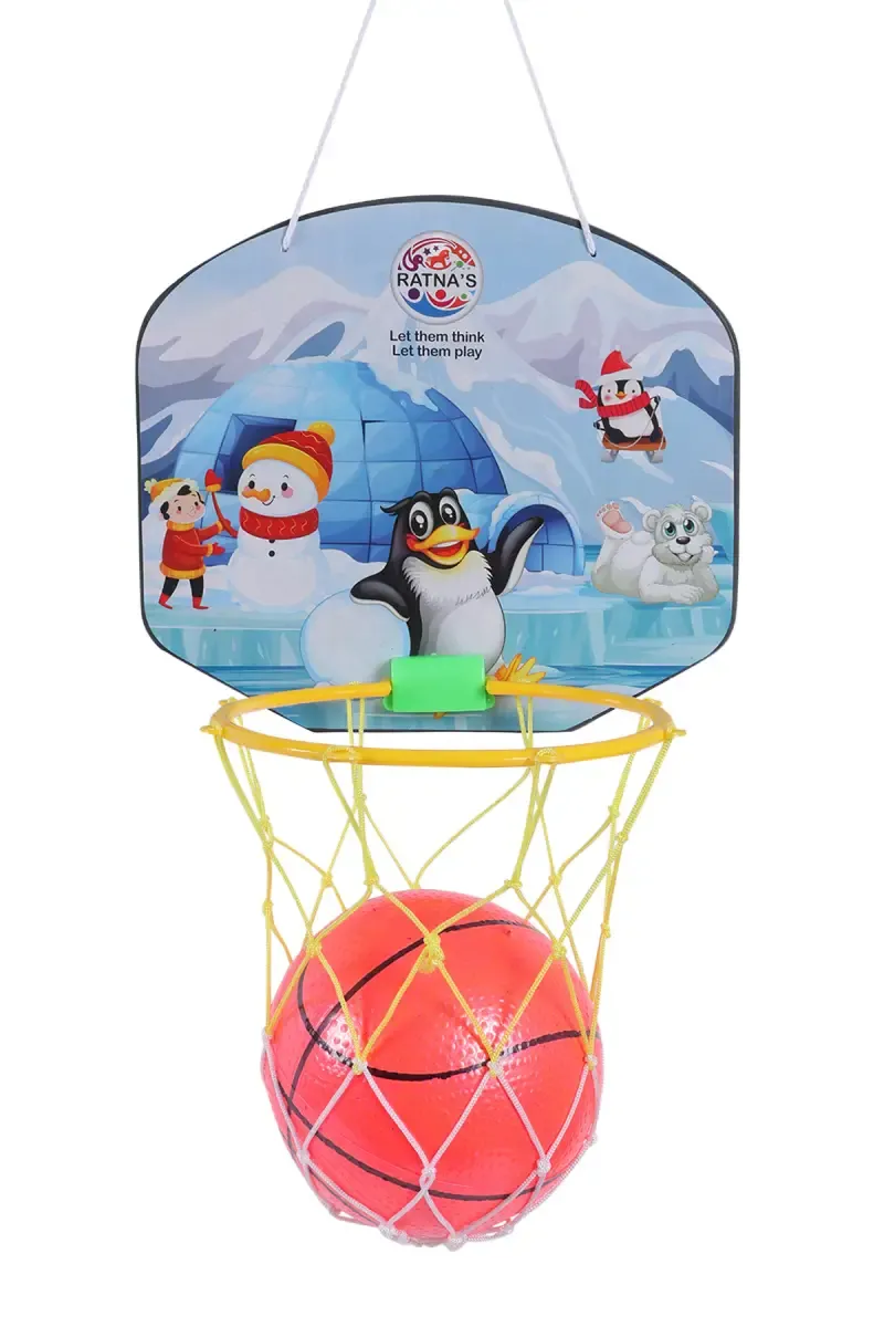 Ratna's Cartoon Basket Ball Set (Penguin ) - Pack of 1 029277PENMUL