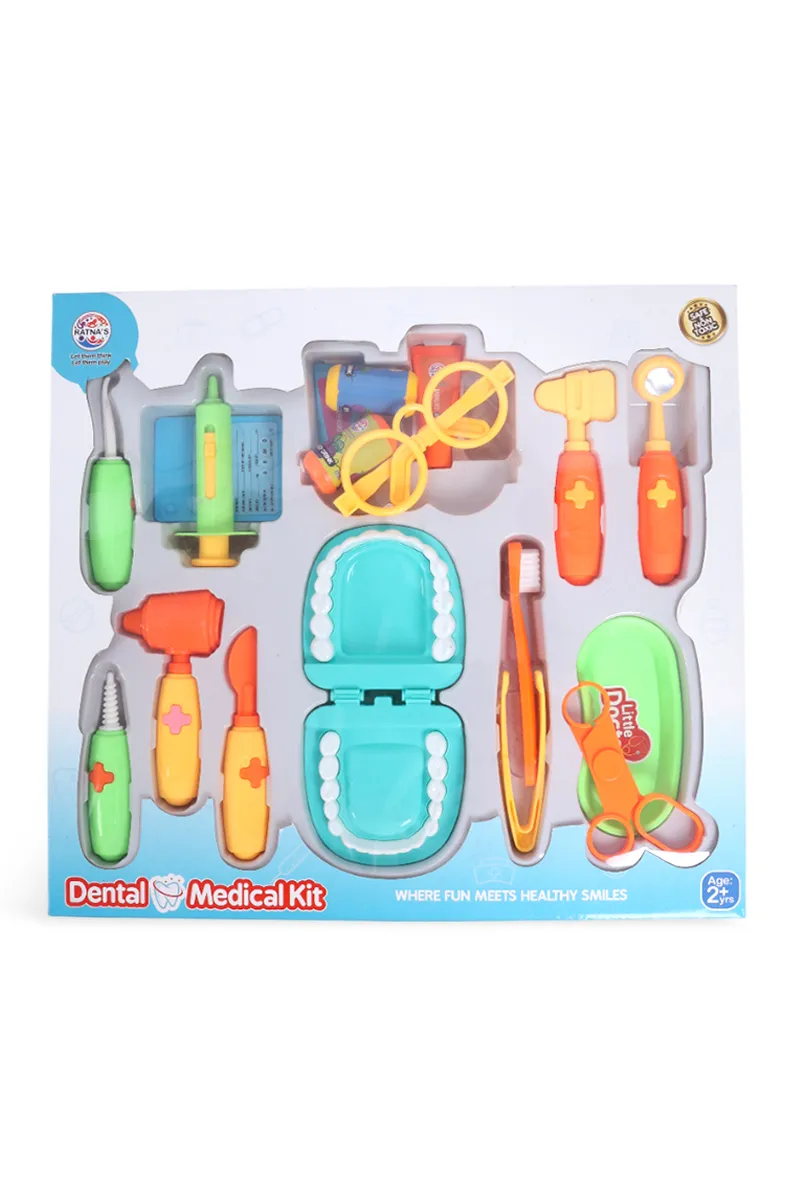 Kids Dental Medical Kit Toy Set