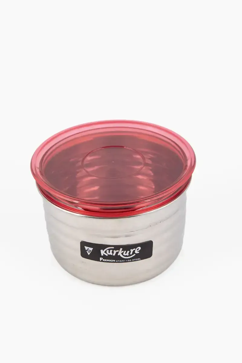 Premium Stainless Steel Kurkure Container - 900ml