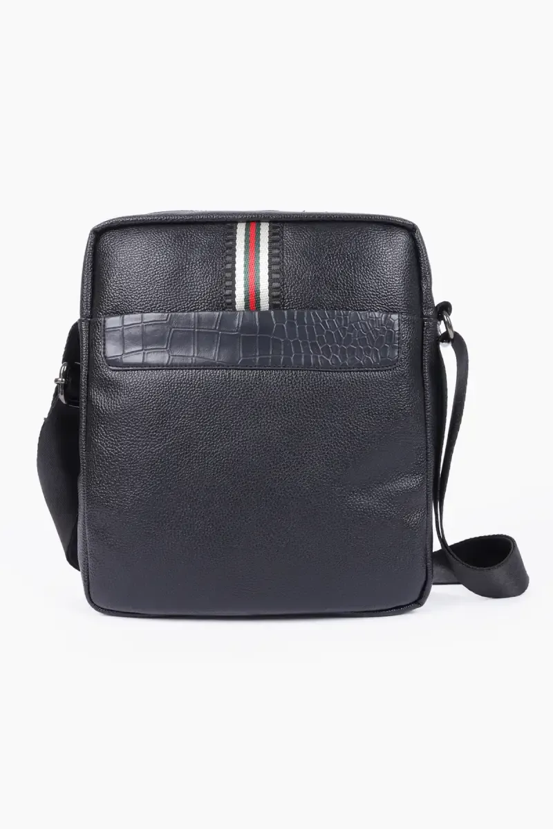 Stylish Premium Faux Leather Messenger Bag for Men