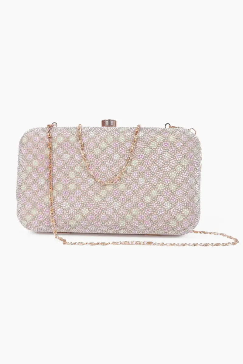 Elegant Partywear Box Clutch Sling Bag for Women & Girls