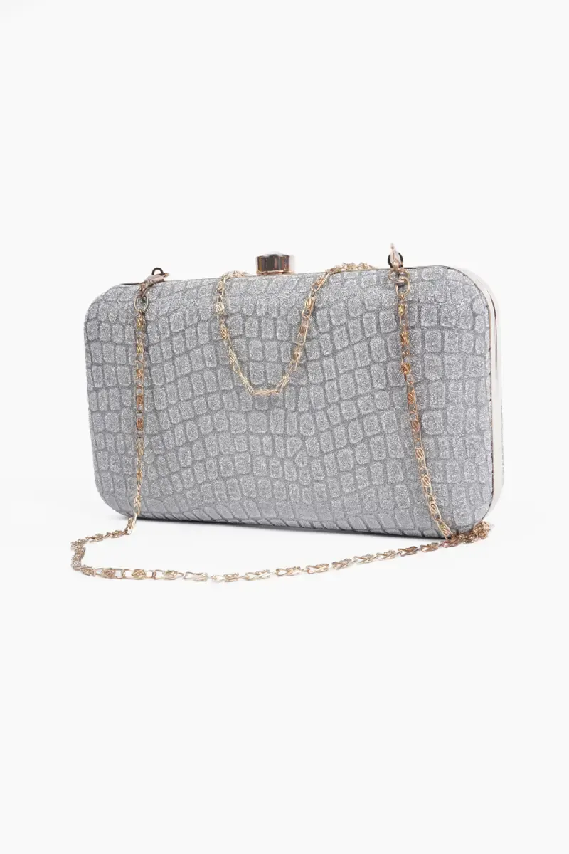 Women’s Partywear Box Clutch Sling Bag 