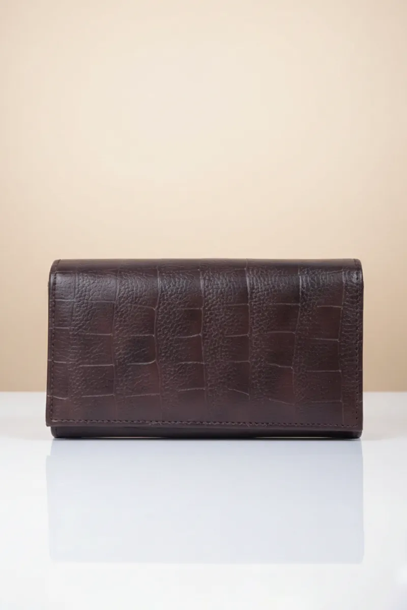 Compact Solid Hand Purse for Women 029343COFBRO