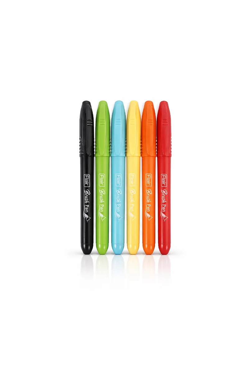 Flair Creative Brush Pen Set (Multicolor) – Pack of 6 029354MUL6SHA2