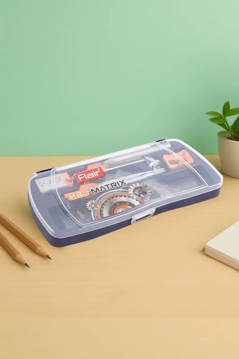 Flair Geo Matrix Mathematical Geometry Box (Orange) - Pack of 1 