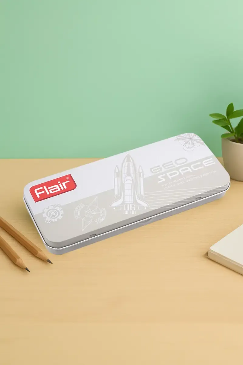 Flair Geo Space Mathematical Geometry Box (Beige) - Pack of 1