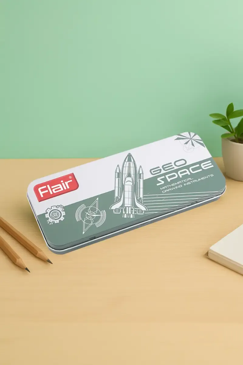 Flair Geo Space Mathematical Geometry Box (Green) - Pack of 1