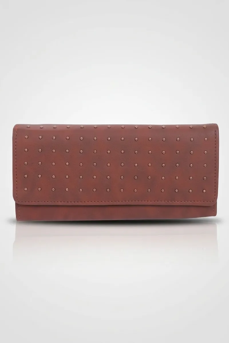 Women's Embellished Envelope Wallet Purse 029378BRO