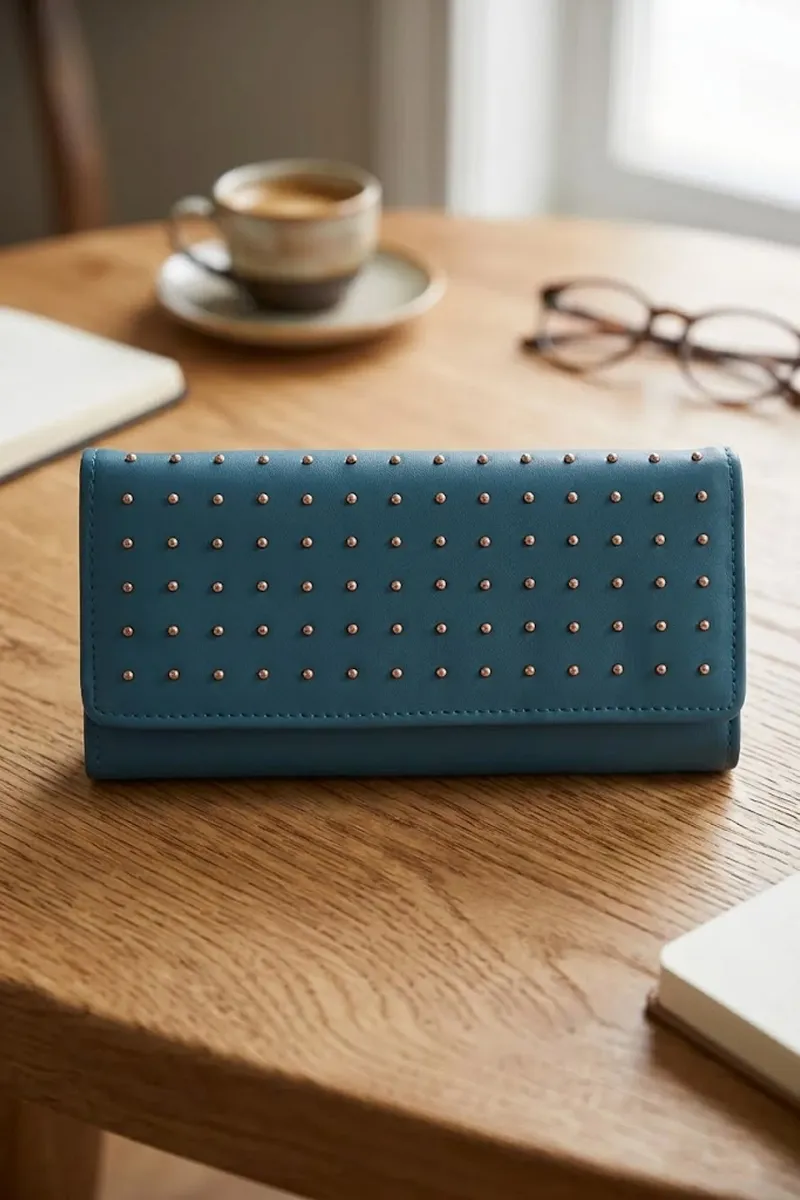 Women's Embellished Envelope Wallet Purse 029378TEA