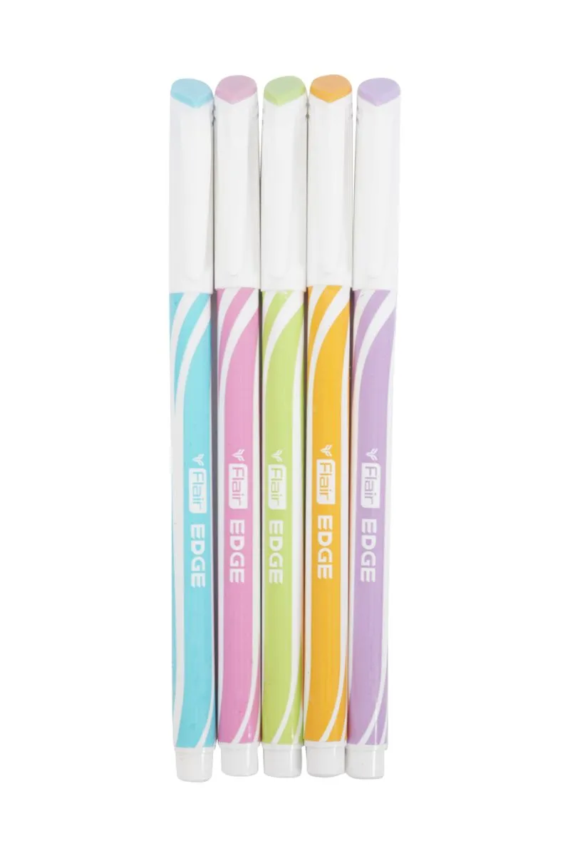 Flair Edge Ball Pen (Multicolor) - Pack of 5