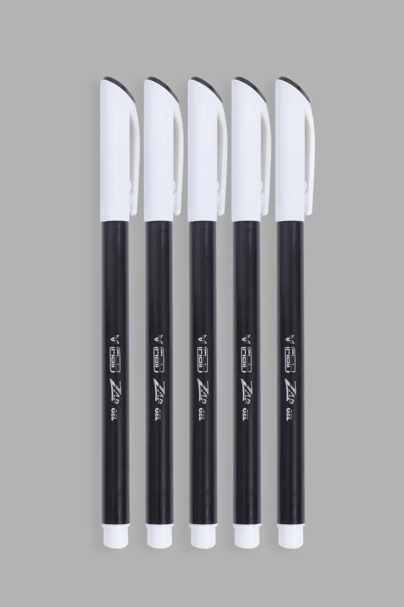 Flair Zap Gel Pen (Black Ink) - Pack of 5