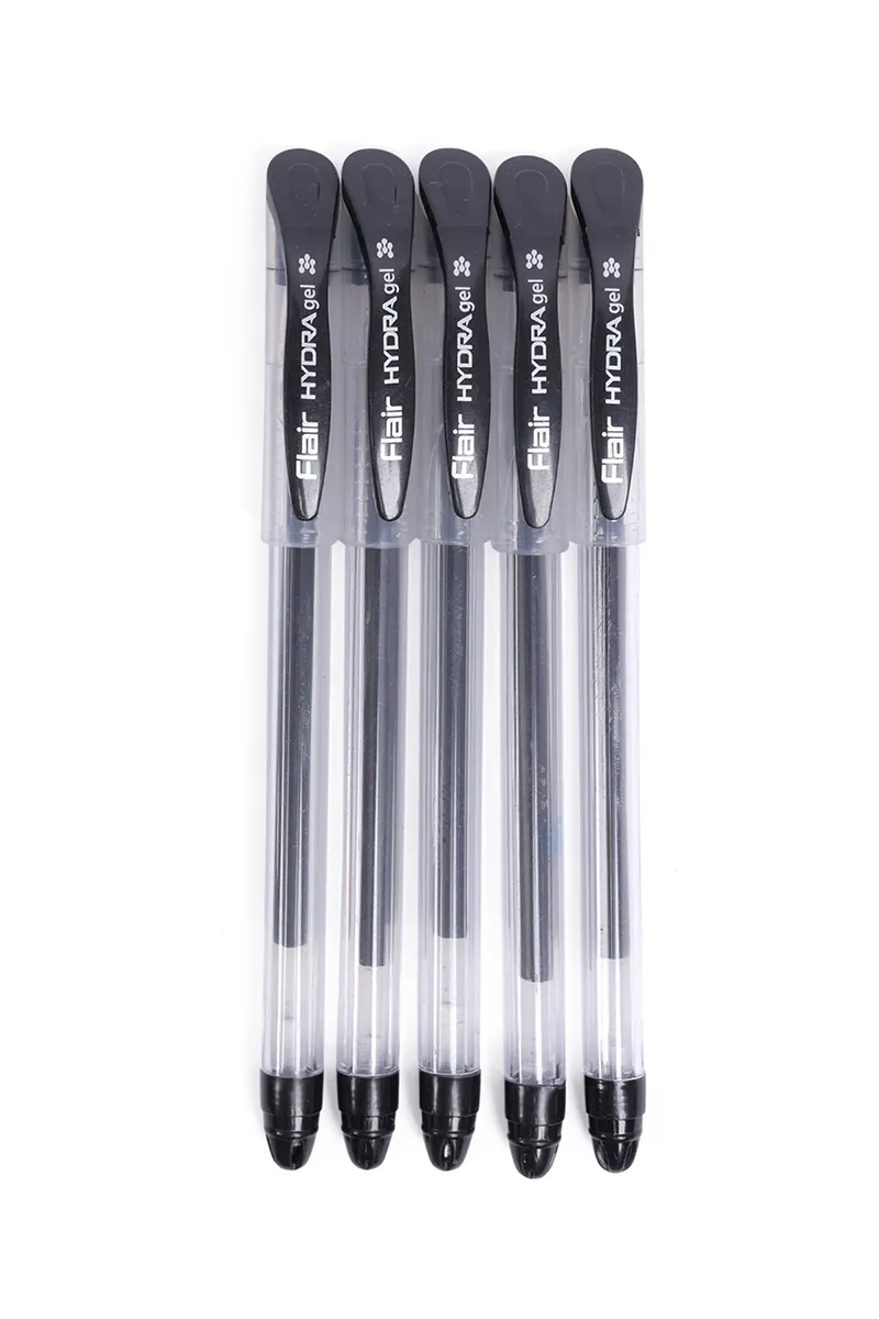 Flair Hydra Gel Pen (Black) - Pack of 5 029407MULBLAPACOF5